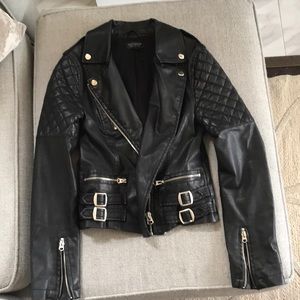 Topshop leather jacket